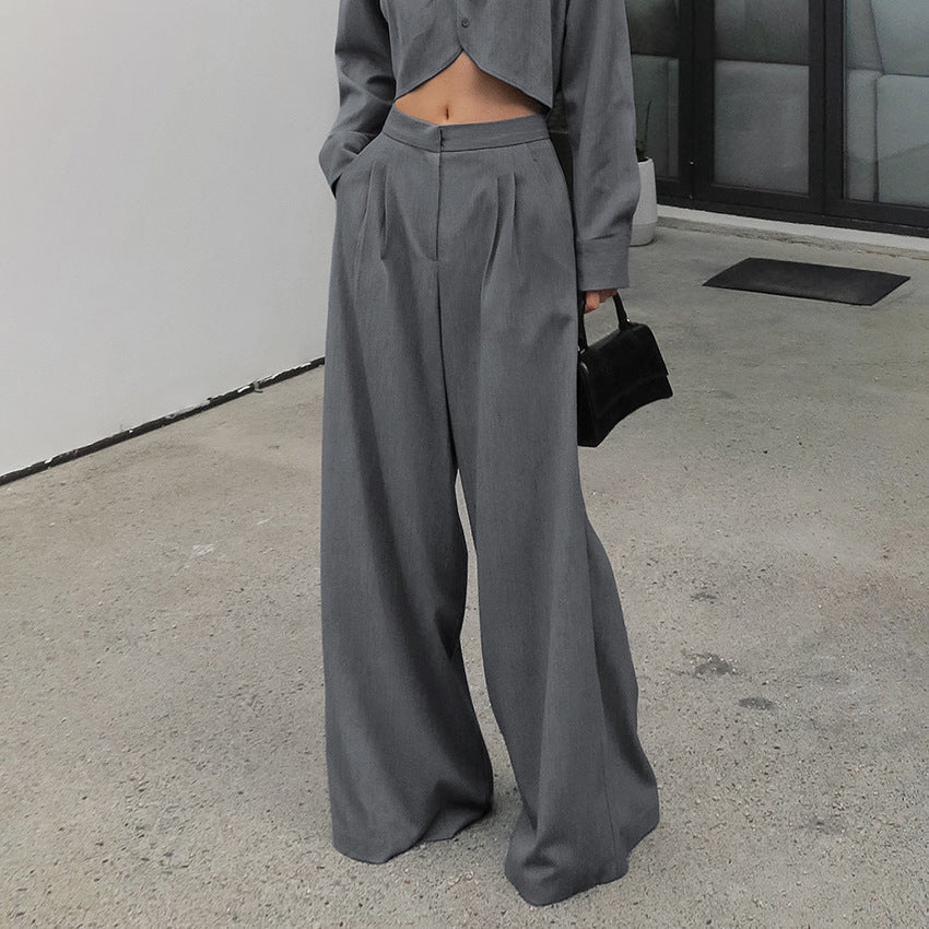 Ensemble pantalon fluide | Deux pièces modernes et élégants | Idéal pour le bureau ou une sortie citadine