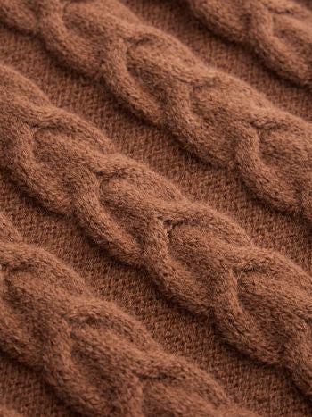 Top Sans Manches | Maille Torsadée | Col Roulé | Parfait pour superpositions automnales