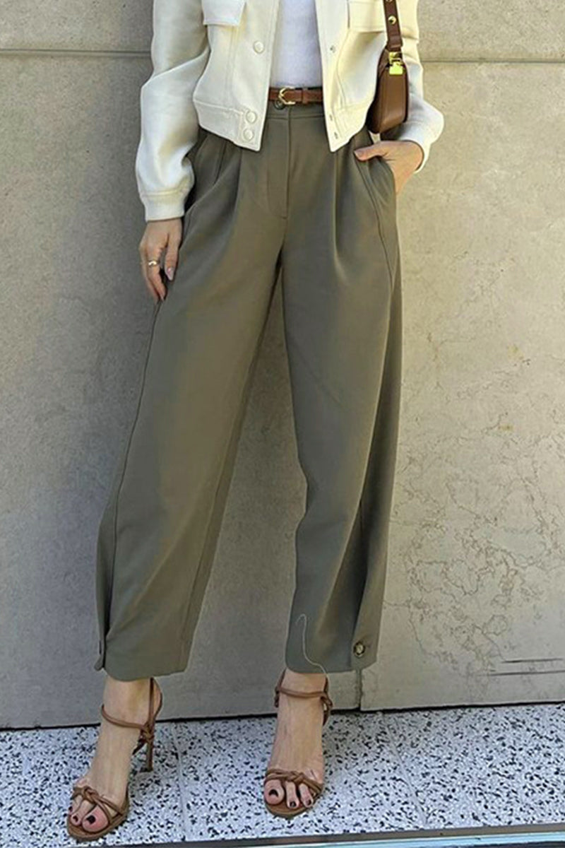 Pantalon Large Femme | Élégant et Décontracté | Taille Haute Confortable