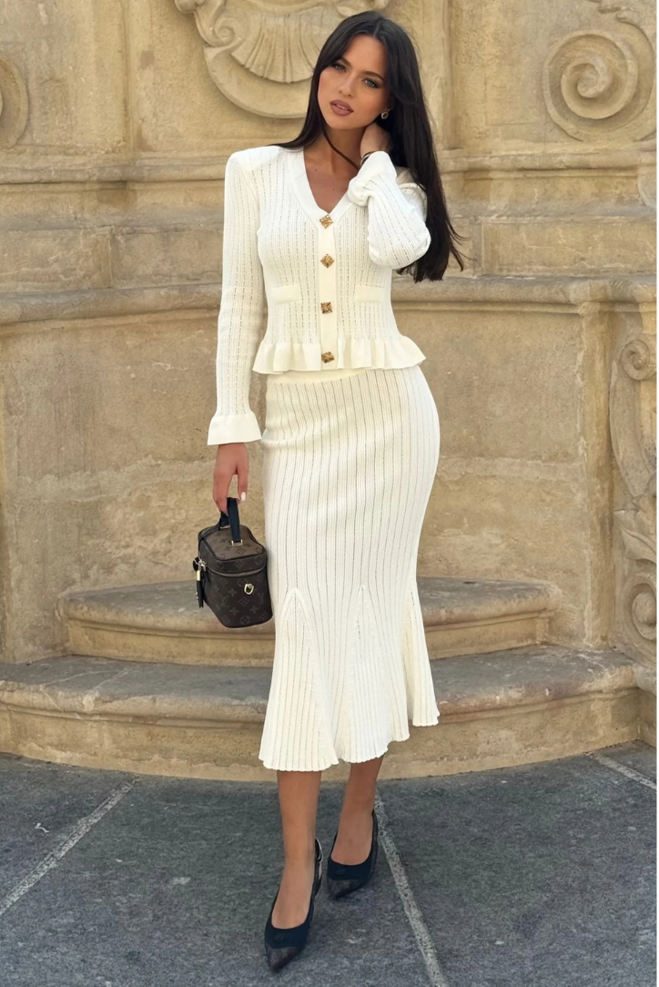 Ensemble Femme | Tricoté et Chic | Parfait pour les occasions élégantes ou professionnelles
