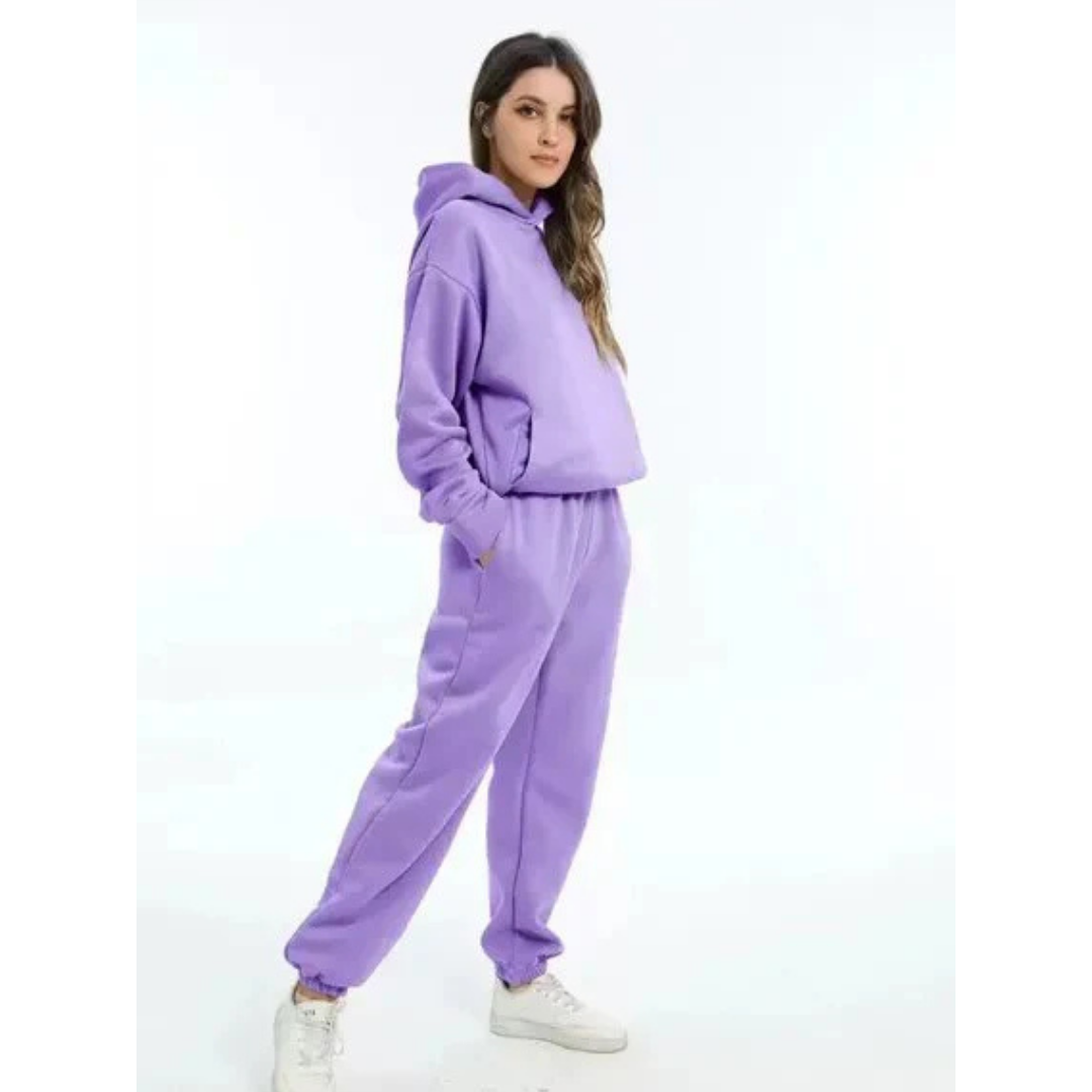 Ensemble Survêtement 2 Pièces | Hoodie Oversize Confort | Jogger Cheville Élastiquée