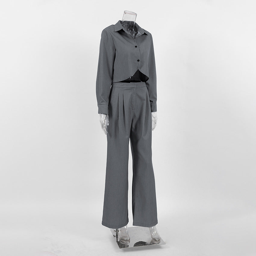 Ensemble pantalon fluide | Deux pièces modernes et élégants | Idéal pour le bureau ou une sortie citadine