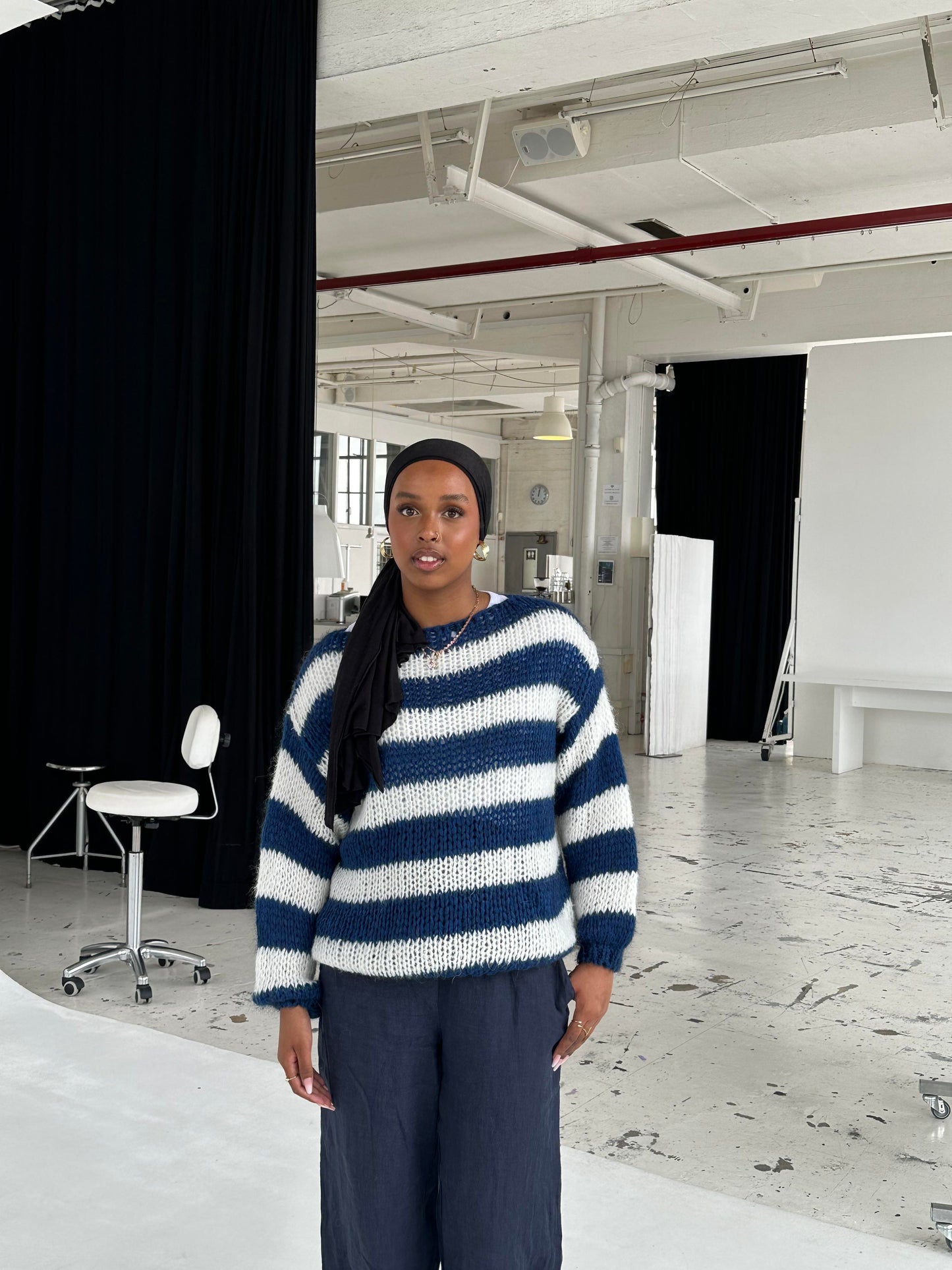 Pull Rayé | Maille Douce | Confort Décontracté | Parfait pour l'automne et l'hiver
