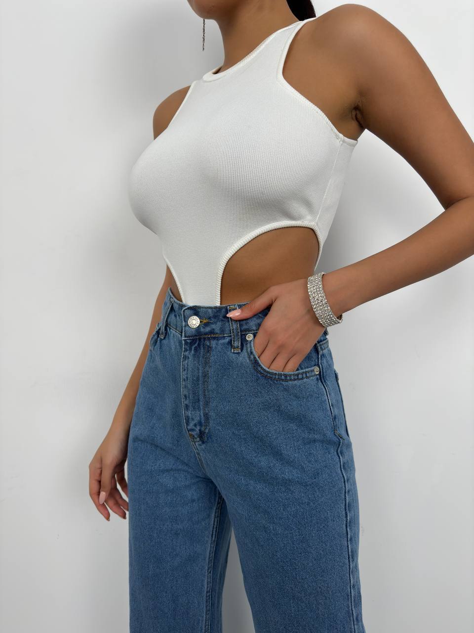 Jean à Franges | Denim | Taille Haute | Idéal pour festivals et brunchs d’été