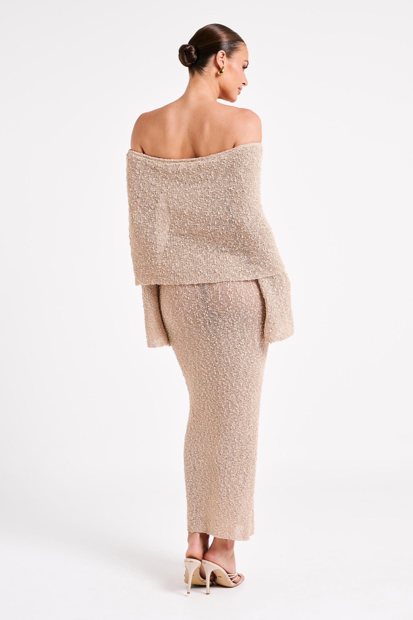 Ensemble Maille Bardot | Maille Extensible | Silhouette Flatteuse | Soirées Décontractées