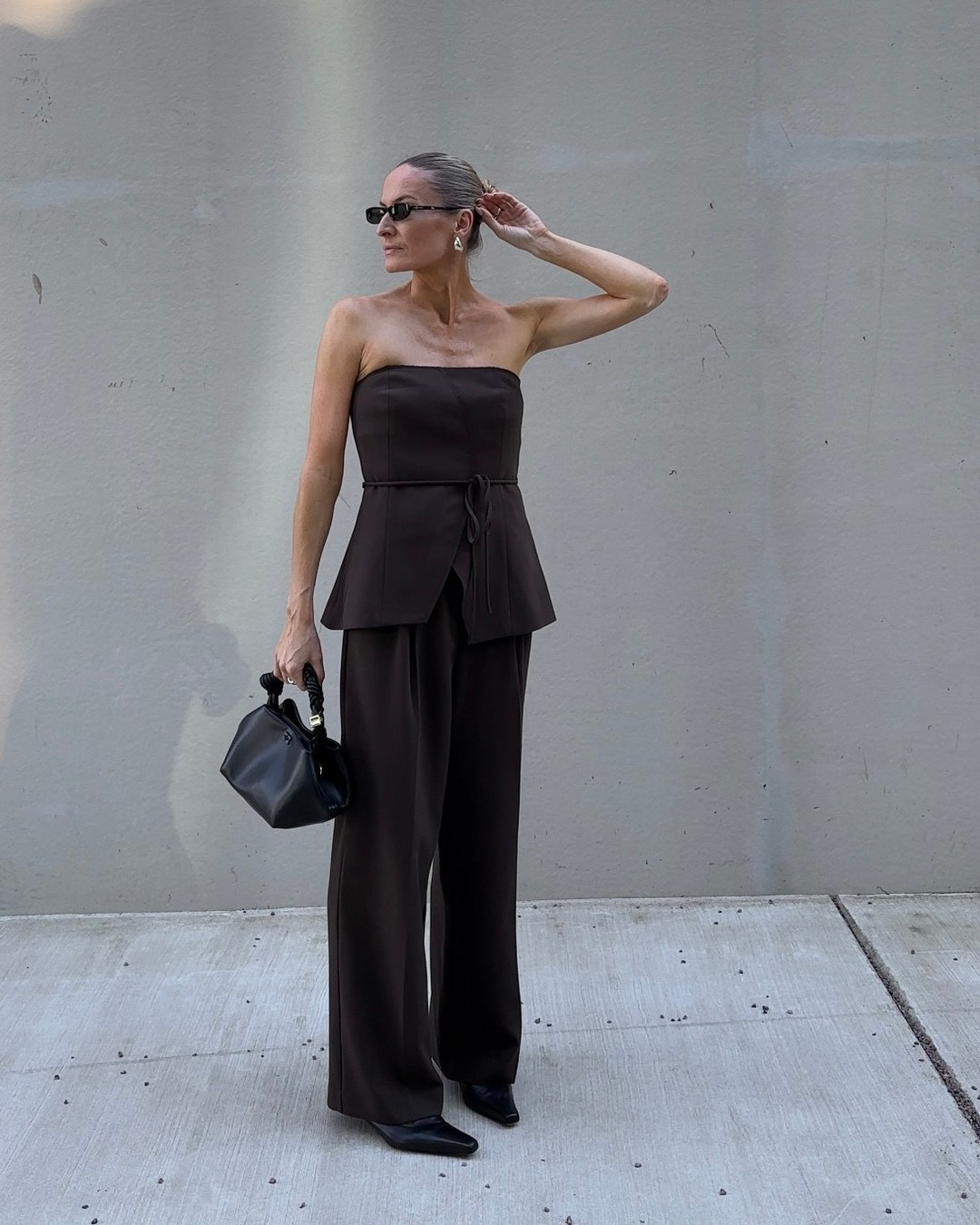 Ensemble Bustier | Pantalon Large | Confort et Élégance | Idéal pour sorties citadines