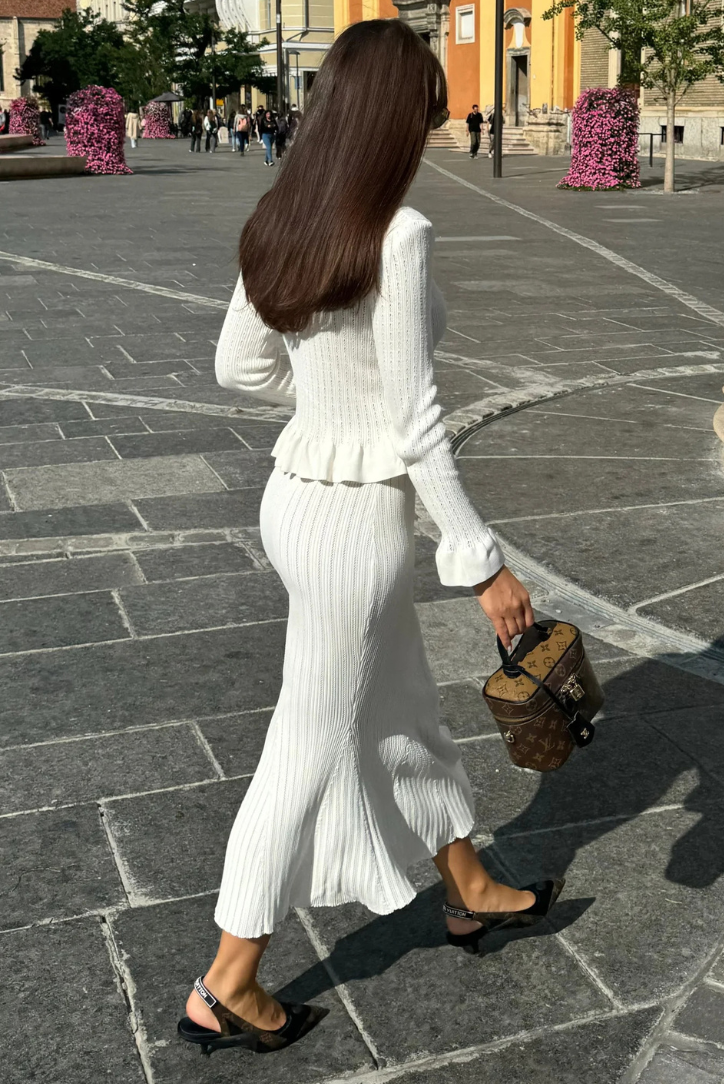 Ensemble Femme | Tricoté et Chic | Parfait pour les occasions élégantes ou professionnelles