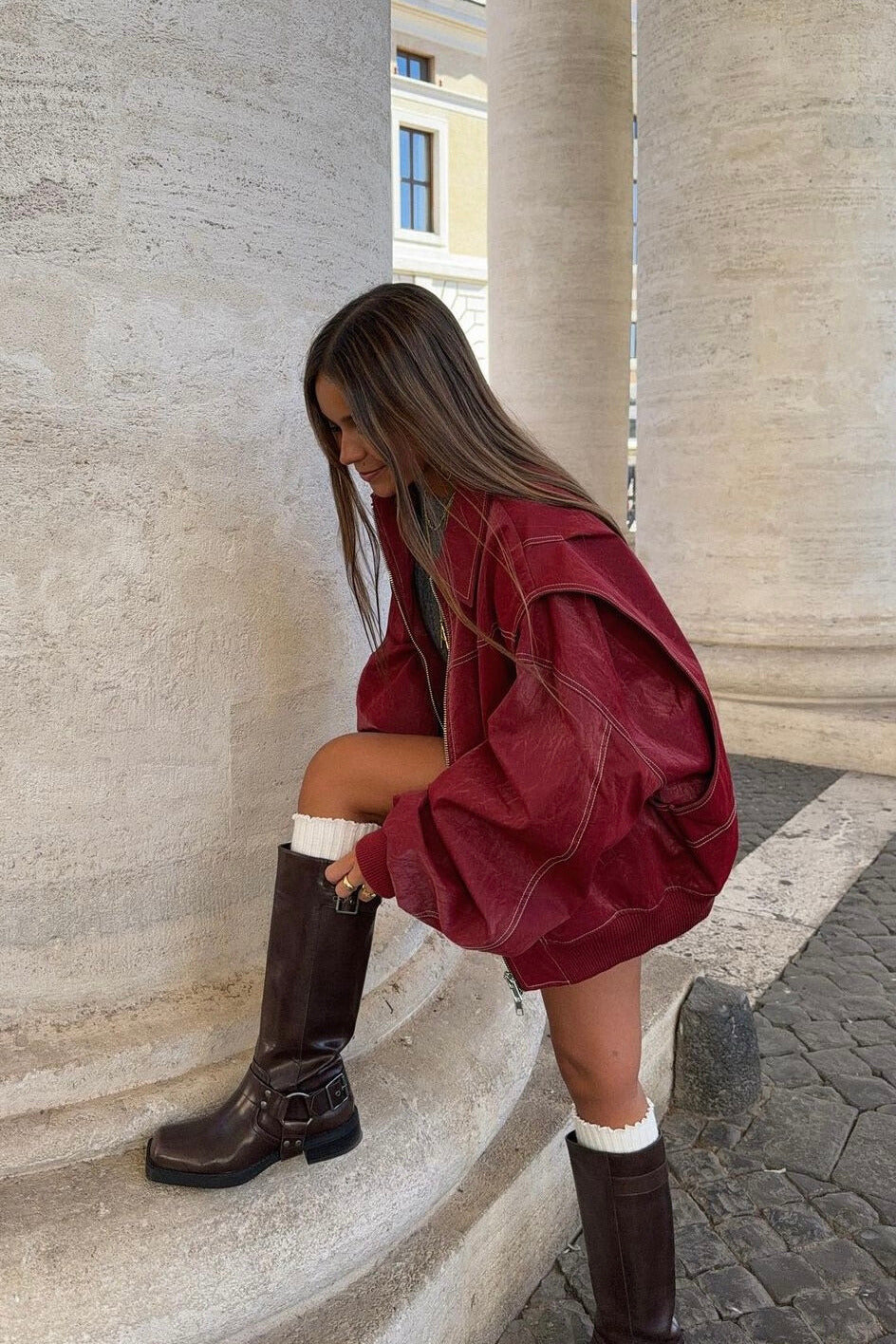 Veste Oversize Femme | Coton Décontracté et Tendance | Idéale pour la Mi-Saison et les Looks Urbains