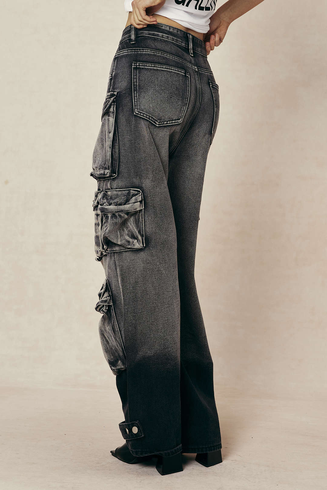 Pantalon Cargo | Denim Robuste | Multi-poches | Idéal pour city look