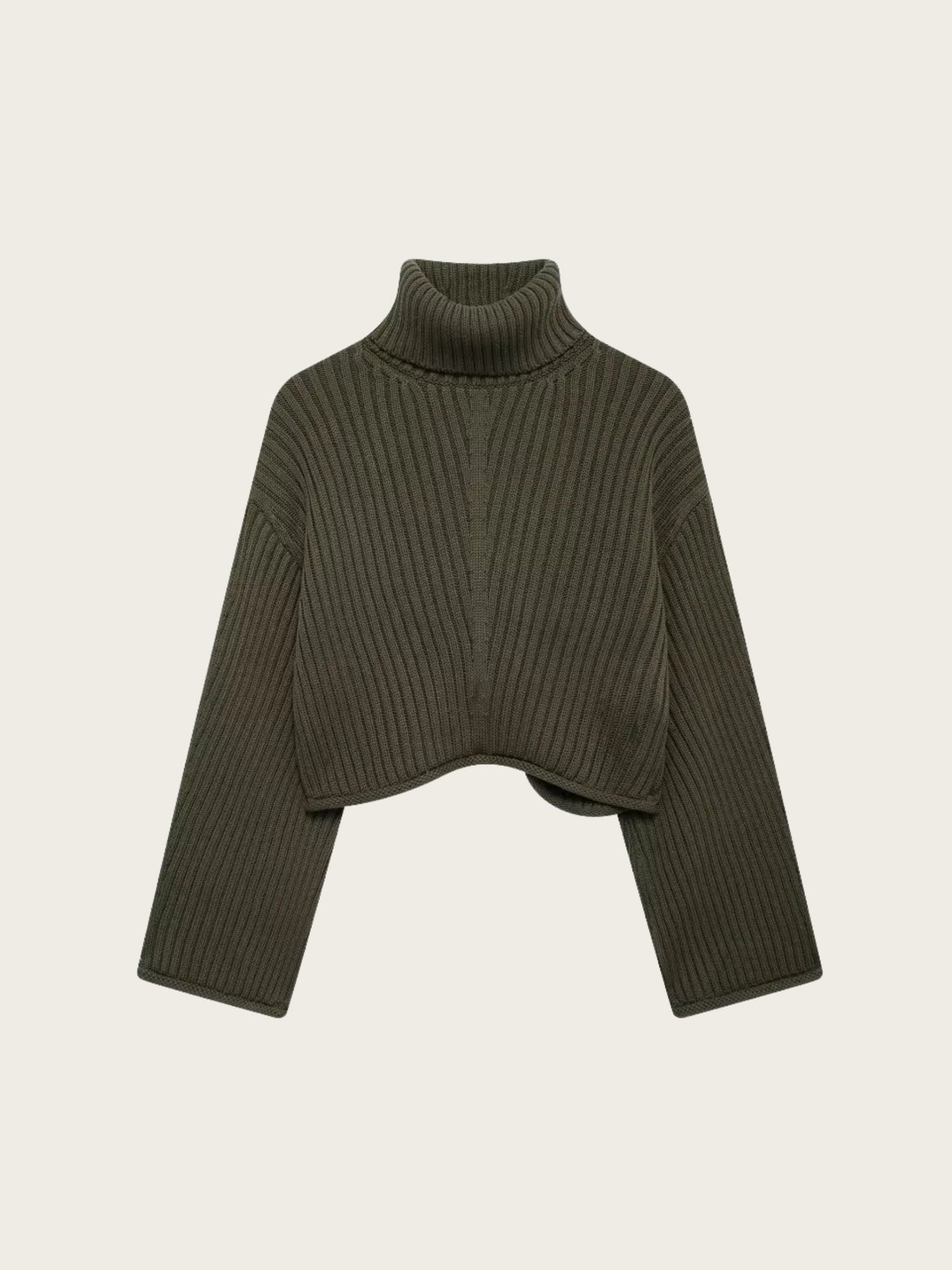 Pull Femme | Maille Côtelée et Col Roulé | Idéal pour l’automne et l’hiver avec un look moderne