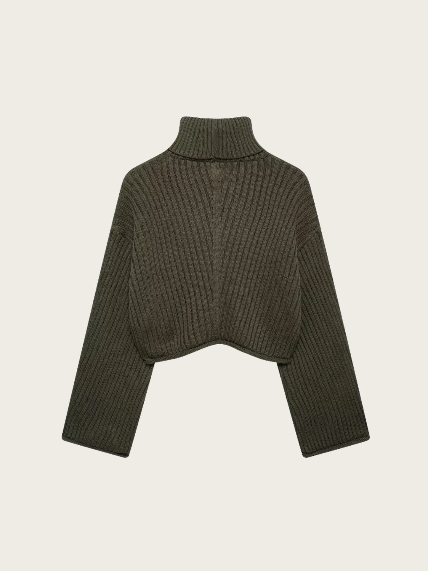 Pull Femme | Maille Côtelée et Col Roulé | Idéal pour l’automne et l’hiver avec un look moderne