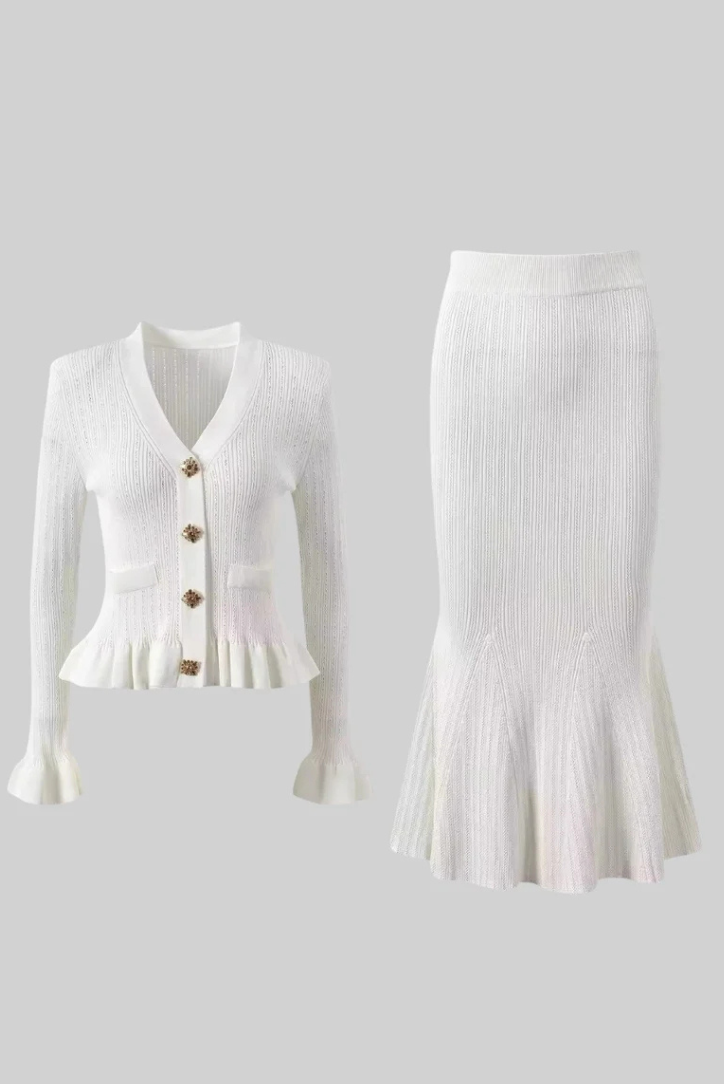 Ensemble Femme | Tricoté et Chic | Parfait pour les occasions élégantes ou professionnelles