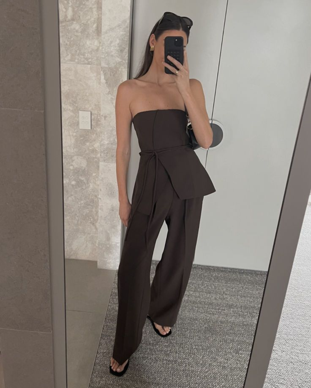 Ensemble Bustier | Pantalon Large | Confort et Élégance | Idéal pour sorties citadines