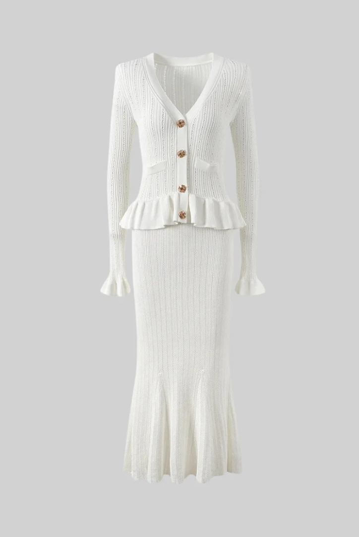 Ensemble Femme | Tricoté et Chic | Parfait pour les occasions élégantes ou professionnelles
