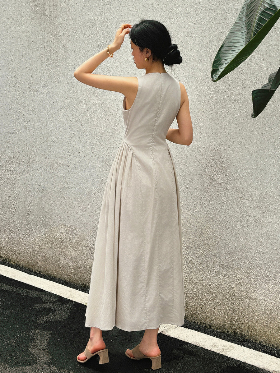 Robe en Lin | Élégante et Légère | Parfaite pour l’été ou les sorties en journée