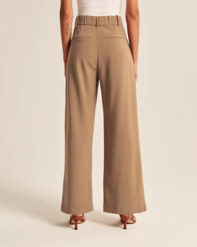 Pantalon Élégant | Taille Haute | Jambe Large et Flatteuse | Idéal pour le Bureau ou les Sorties Chic