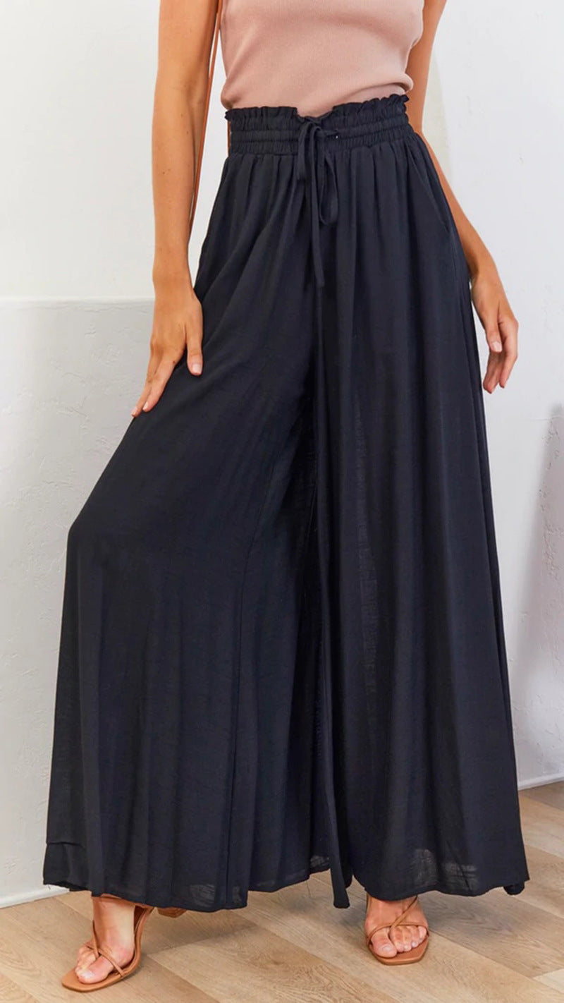 Pantalon Fluide | Taille Haute et Confortable | Idéal pour l'été ou les journées décontractées