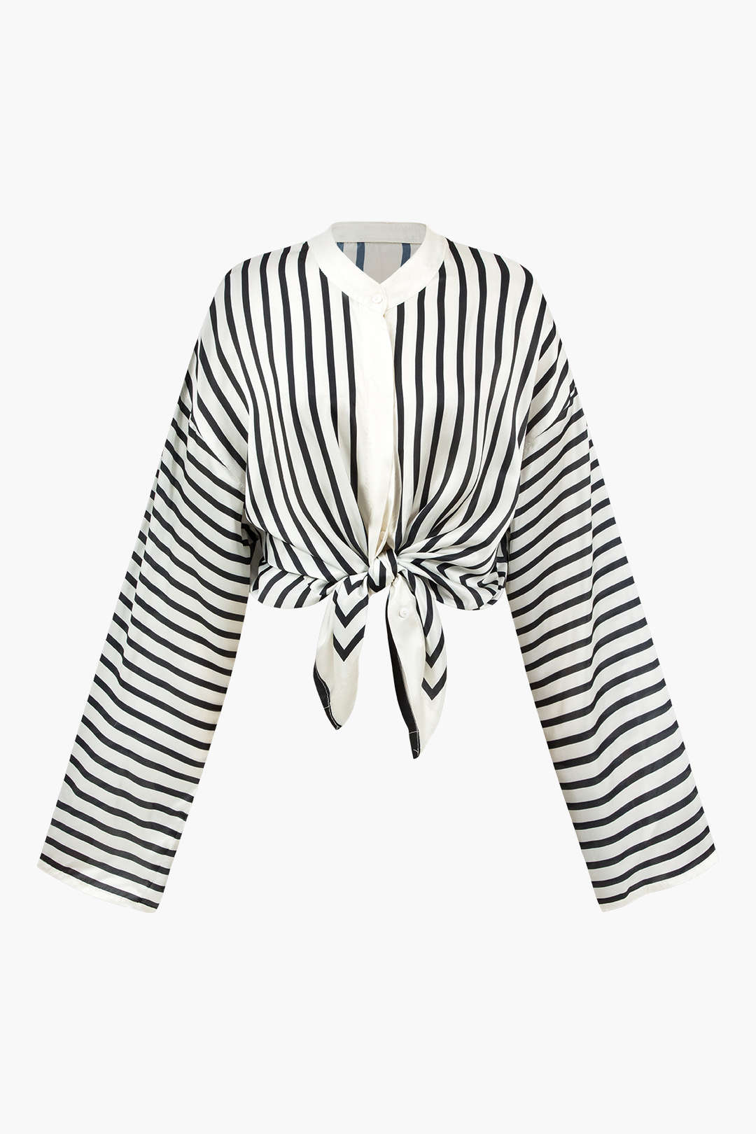 Blouse à Rayures | Coupe Ample | Col Chemise | Idéale pour tenues de printemps