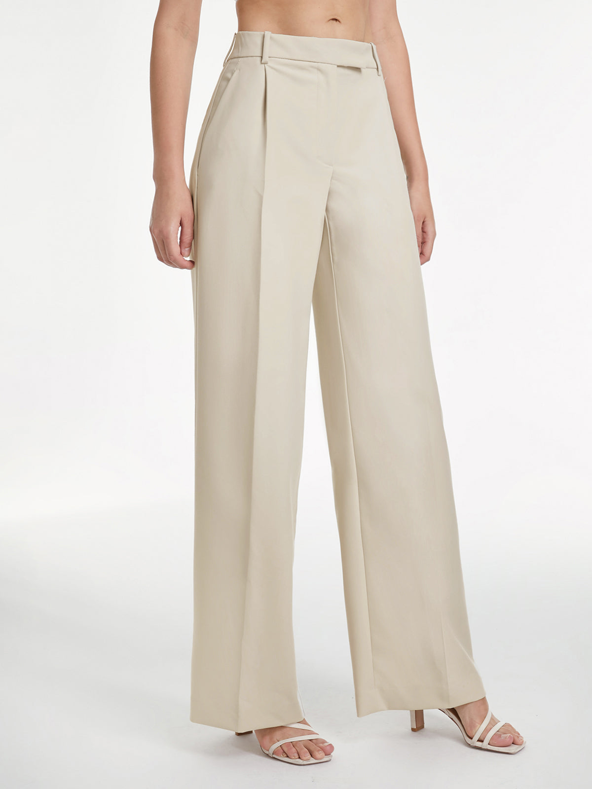 Pantalon Tailleur | Tissu Fluide | Coupe Large | Idéal pour bureau et occasions élégantes