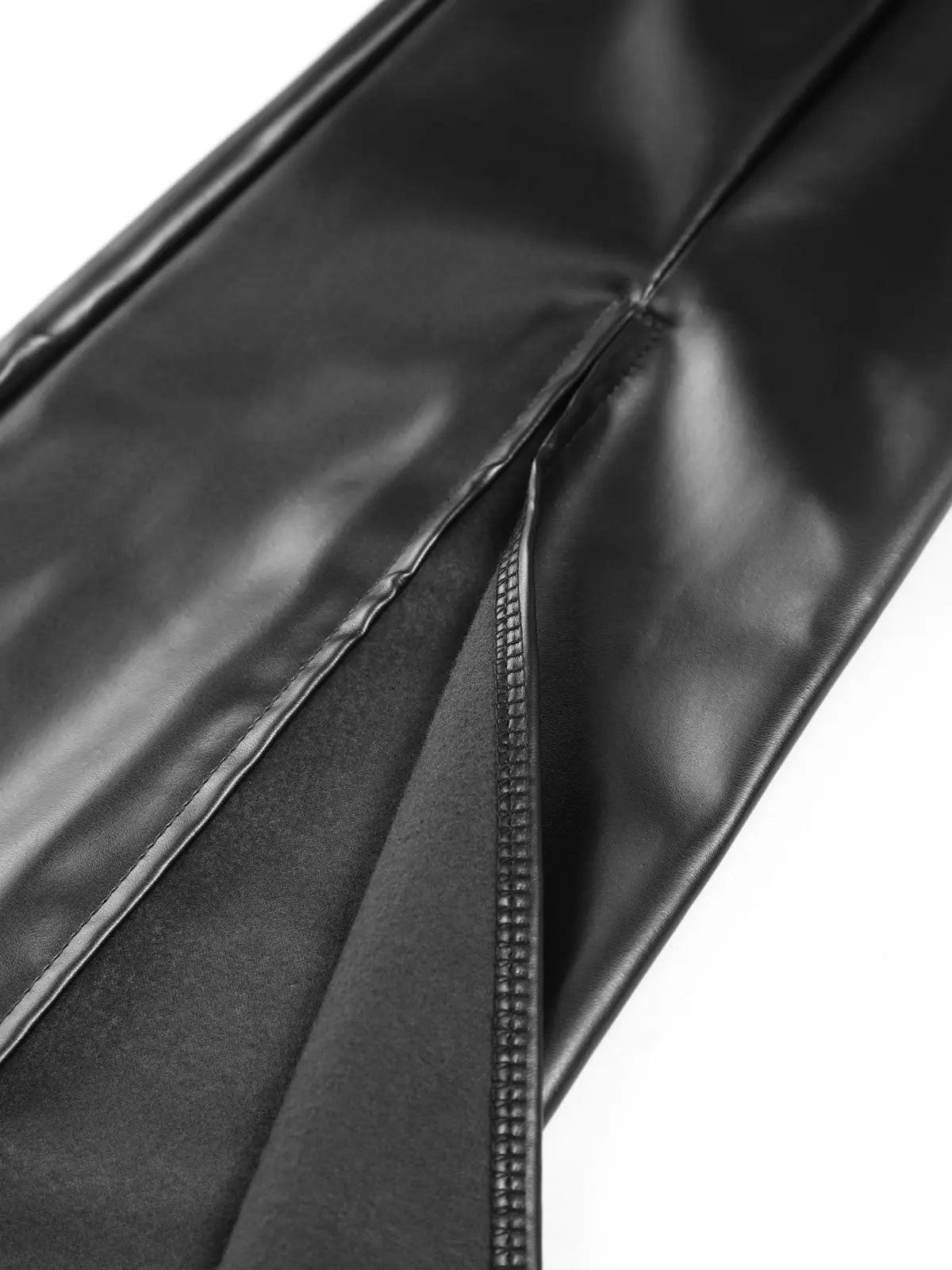 Pantalon Similicuir | Taille Haute & Flare | Parfait pour soirées élégantes