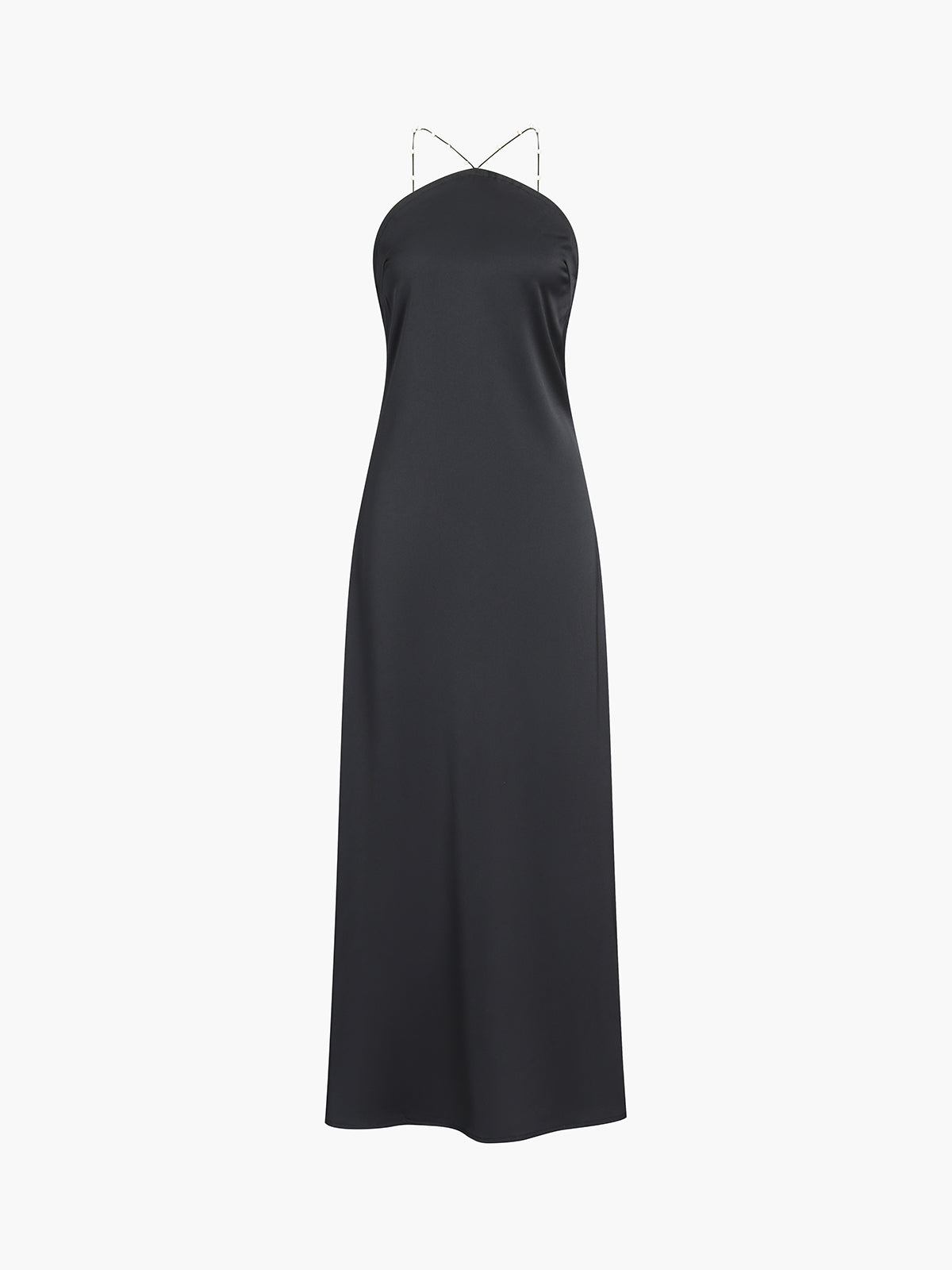 Robe Satinée | Bretelles Perles | Slip Dress | Idéale pour cocktails d’été