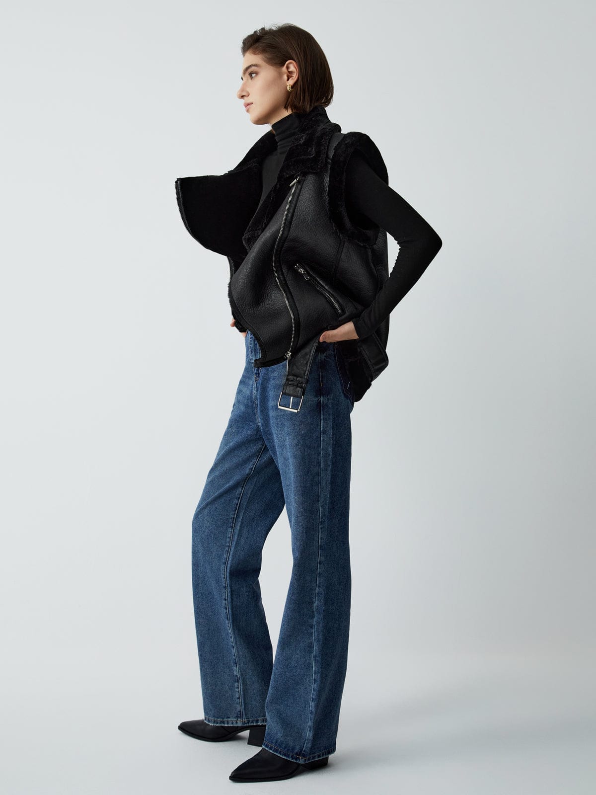 Gilet Sans Manches Femme | Style Perfecto | Look Urbain Mi-Saison