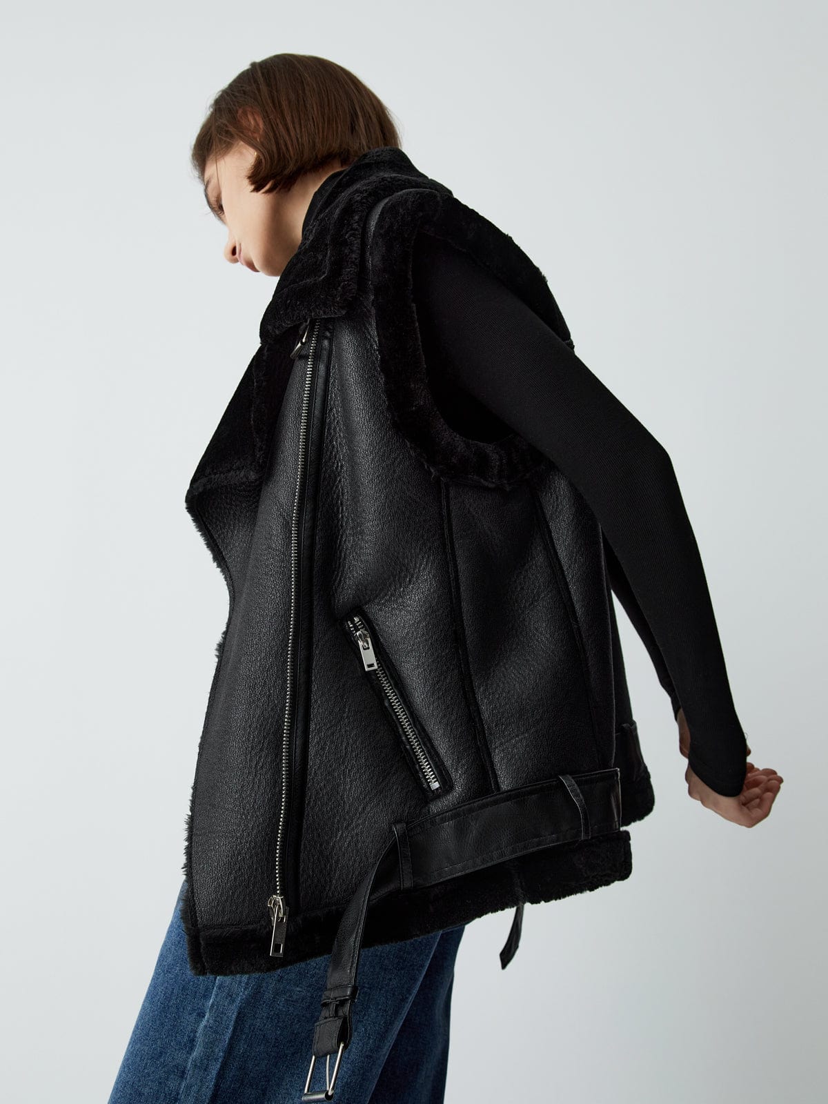 Gilet Sans Manches Femme | Style Perfecto | Look Urbain Mi-Saison