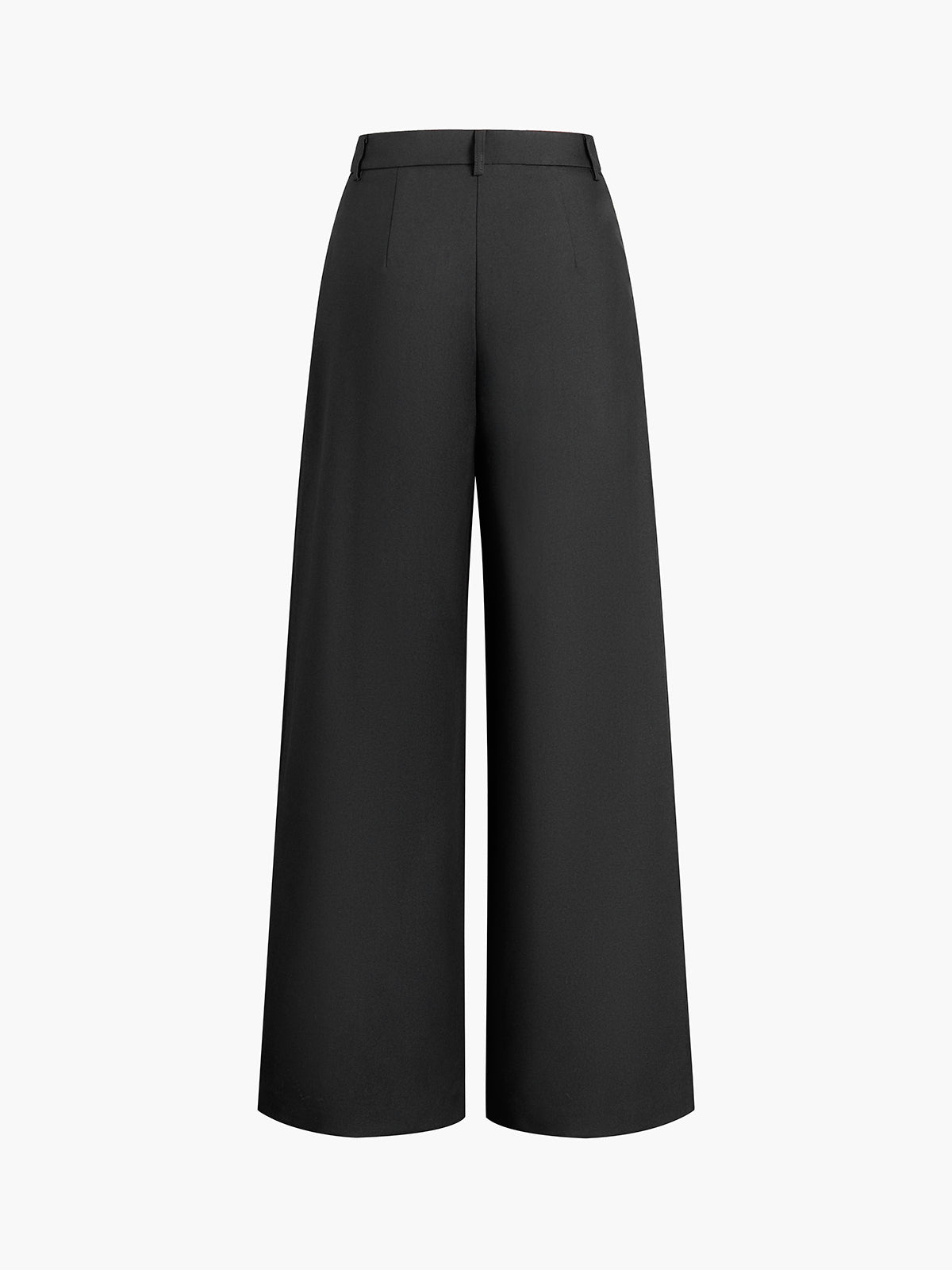 Pantalon Large Femme | Taille Haute Structurée | Parfait pour Look de Bureau ou Balade Chic en Ville