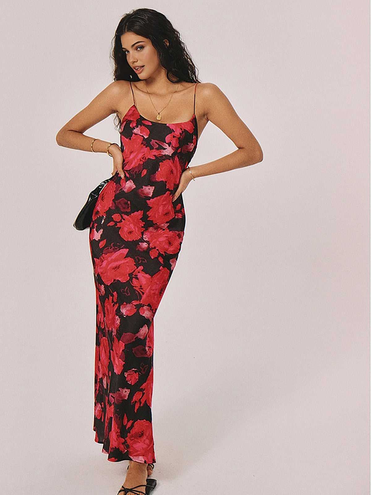 Robe Slip | Imprimé Floral | Fluide et Ajustée | Idéale pour soirées estivales