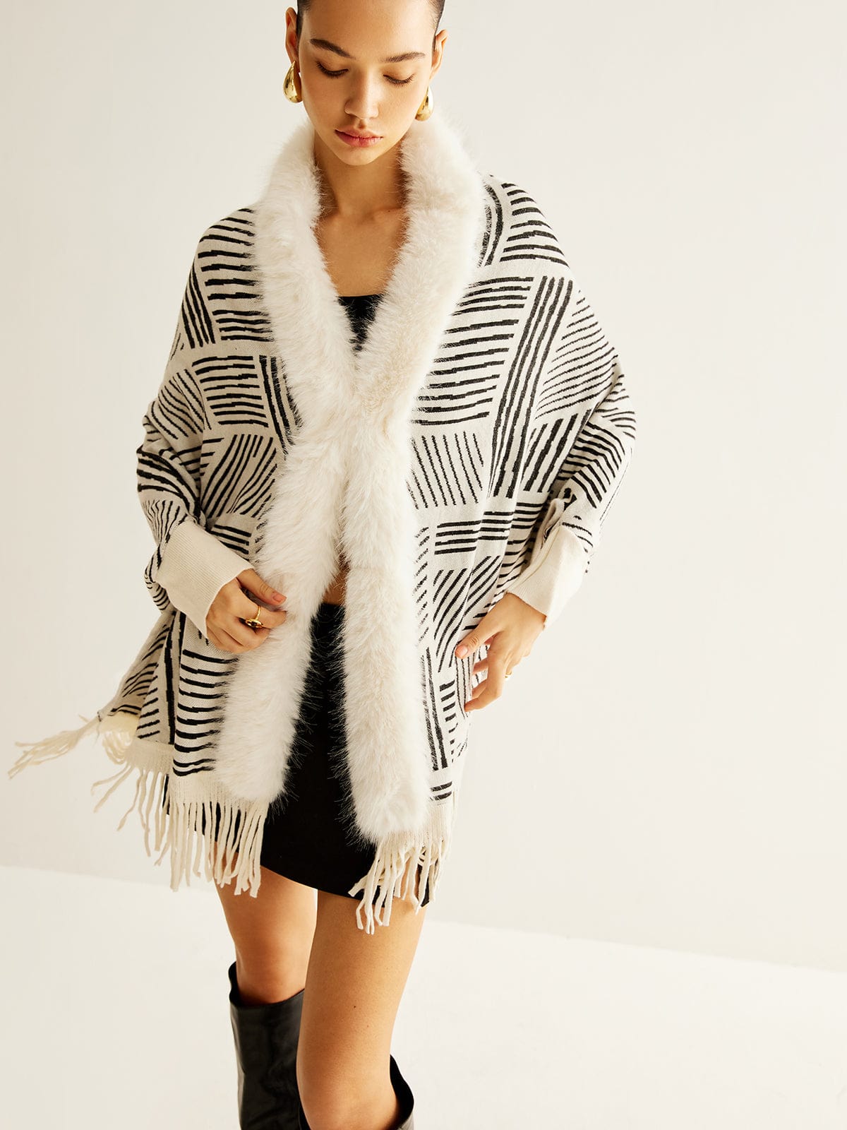 Poncho Femme | Chaleureux et Stylé | Parfait pour l’hiver et les superpositions originales