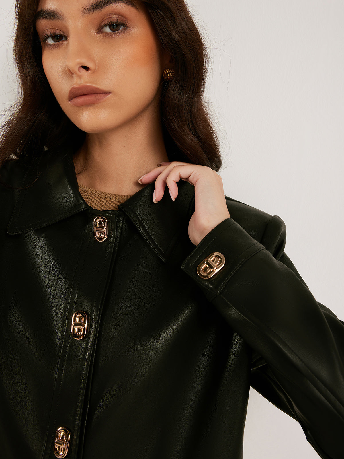 Veste Femme | Similicuir Élégant | Parfaite pour le bureau ou une sortie en ville