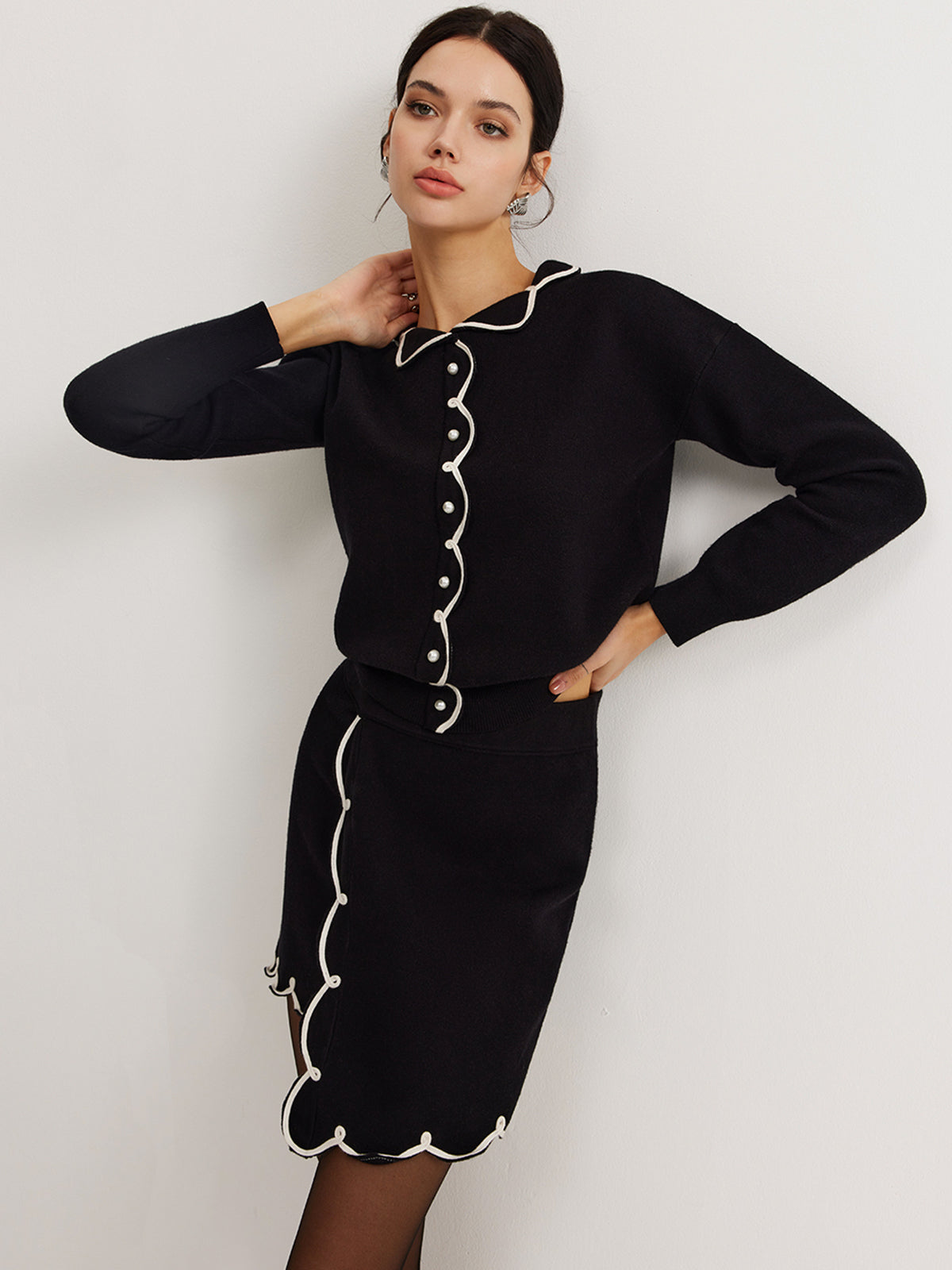 Ensemble Femme | Style Contrasté Élégant | Idéal pour bureau, sorties ou tenues habillées