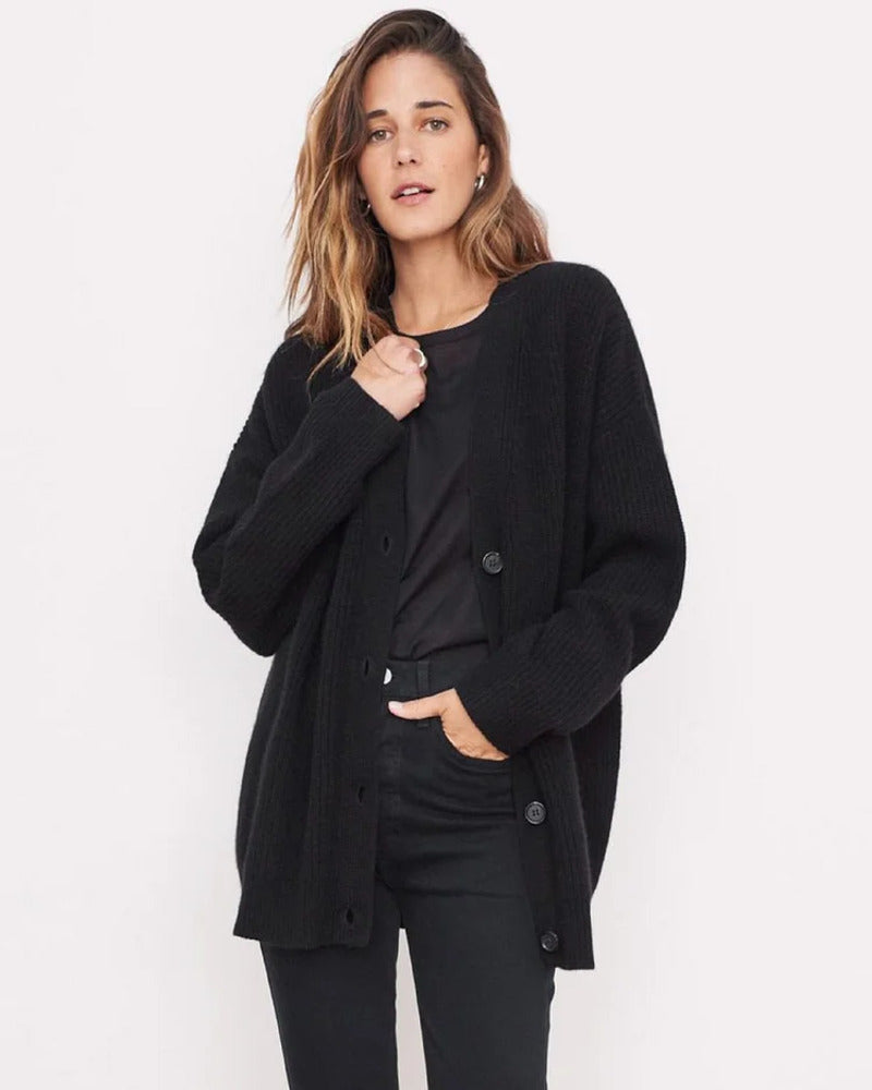 Cardigan en maille | Coupe oversize confortable | Pour les superpositions automnales ou les journées détente