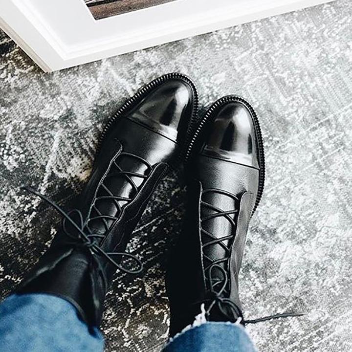 Bottines Femme | Design Élégant et Structuré | Parfaites pour l’hiver et les tenues urbaines