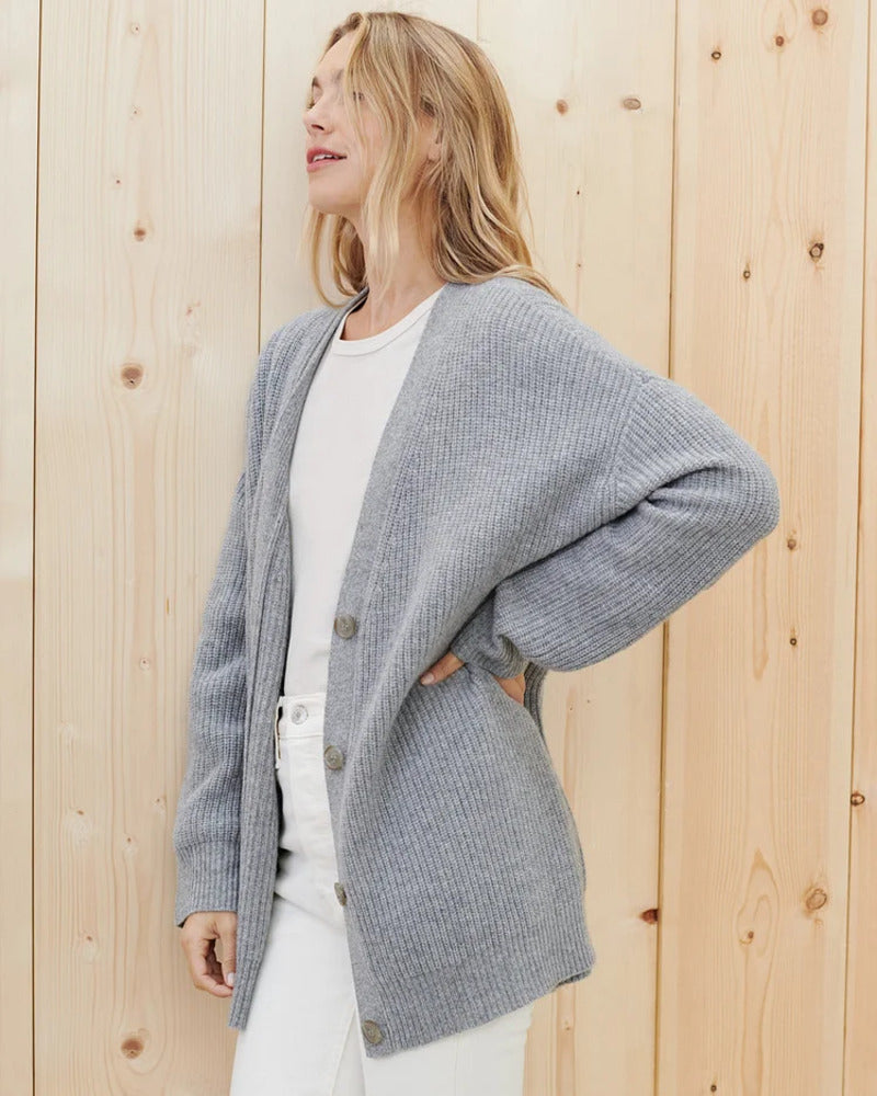 Cardigan en maille | Coupe oversize confortable | Pour les superpositions automnales ou les journées détente