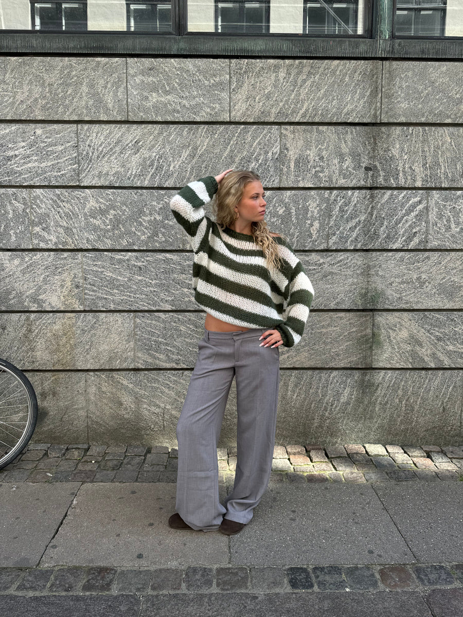 Pull Rayé | Maille Douce | Confort Décontracté | Parfait pour l'automne et l'hiver
