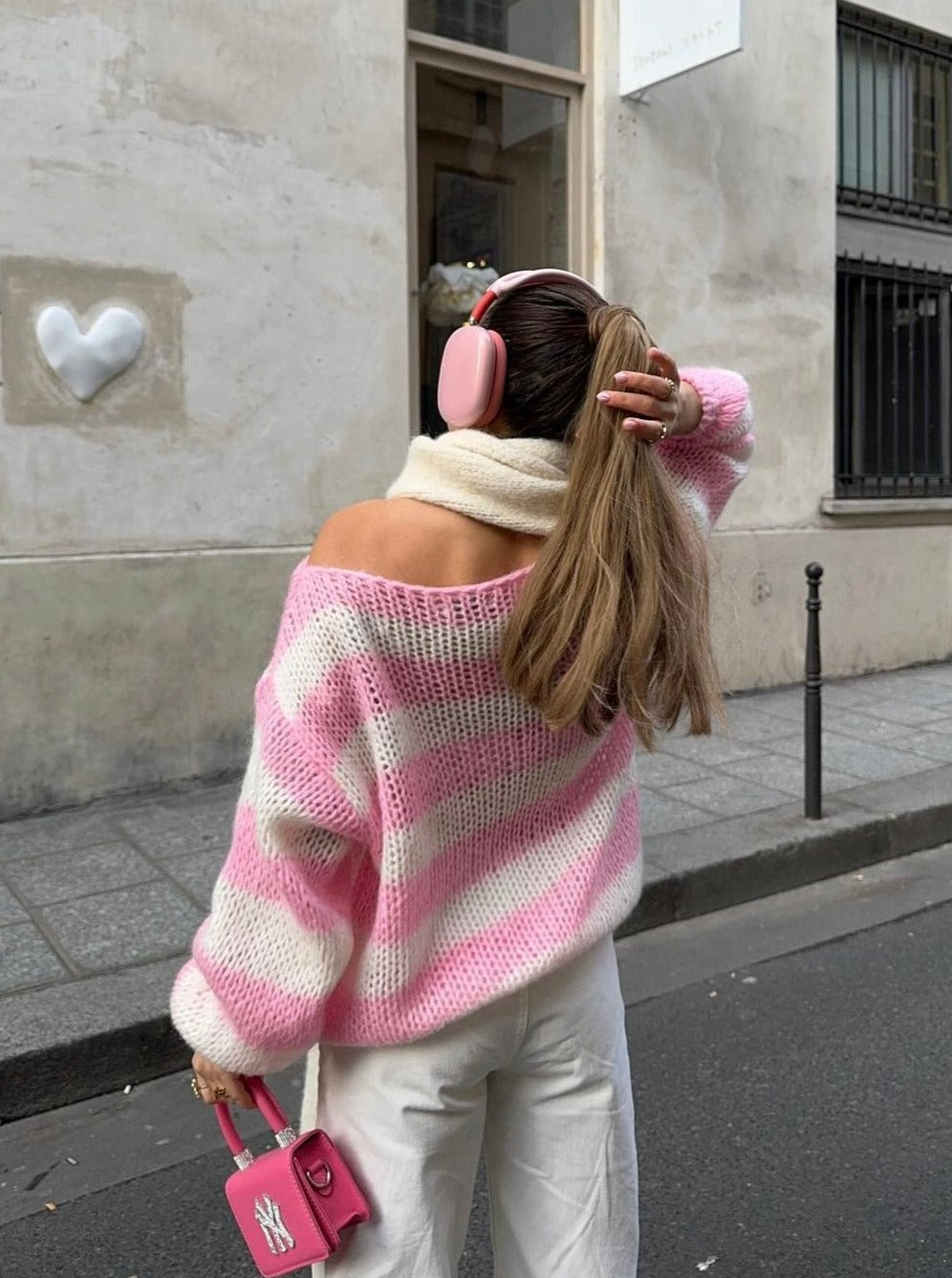 Pull Rayé | Maille Douce | Confort Décontracté | Parfait pour l'automne et l'hiver