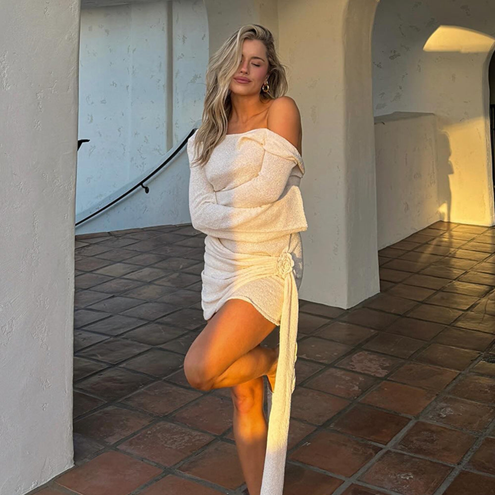 Robe de Soirée | Drapée et Dos Nu | Parfaite pour les occasions élégantes
