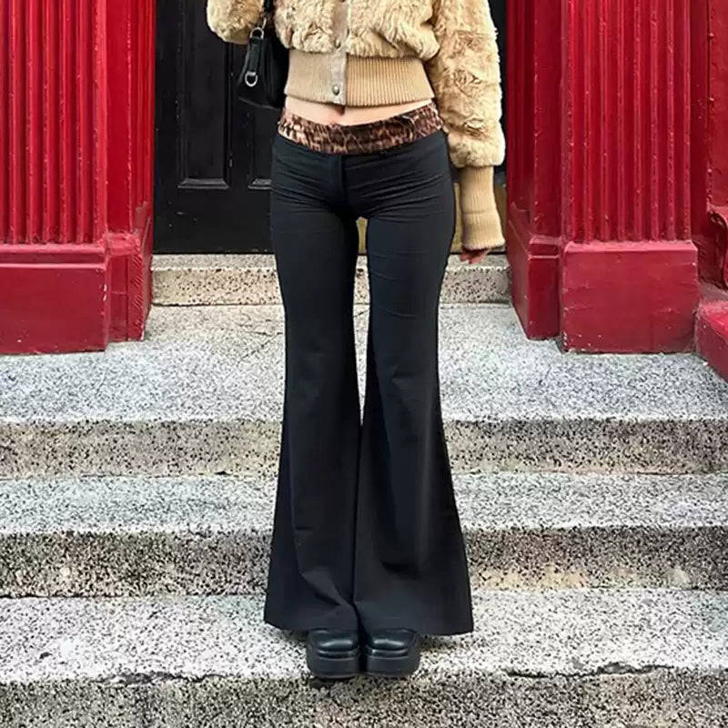 Pantalon Flare | Imprimé Léopard | Taille Haute | Idéal pour sorties chics