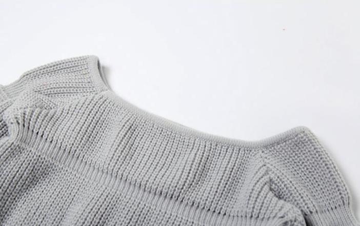 Pull Original | Tricot Structuré | Manches Bouffantes | Parfait pour les Soirées Tendance
