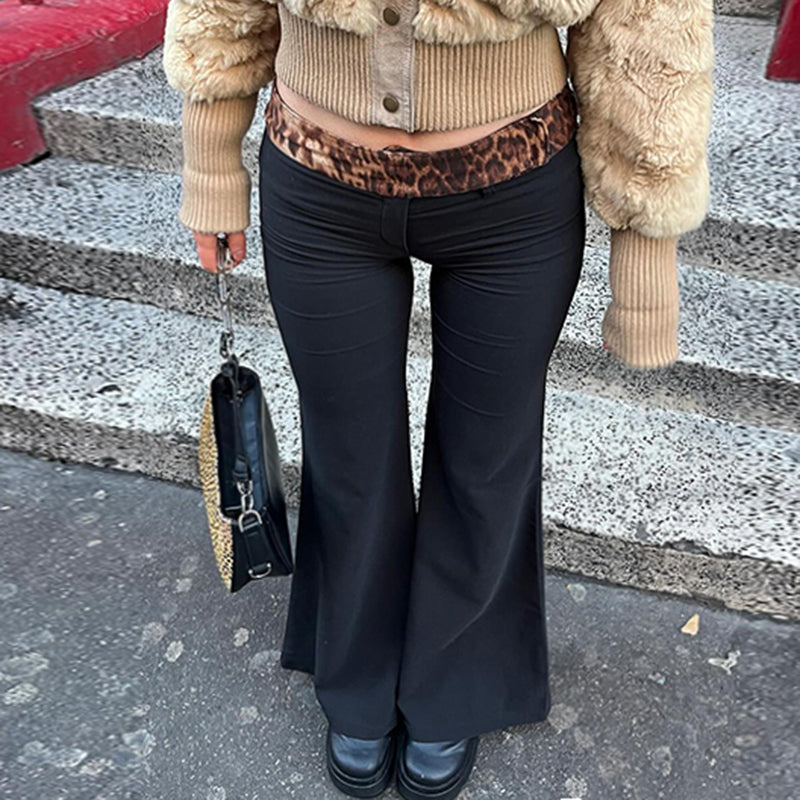 Pantalon Flare | Imprimé Léopard | Taille Haute | Idéal pour sorties chics
