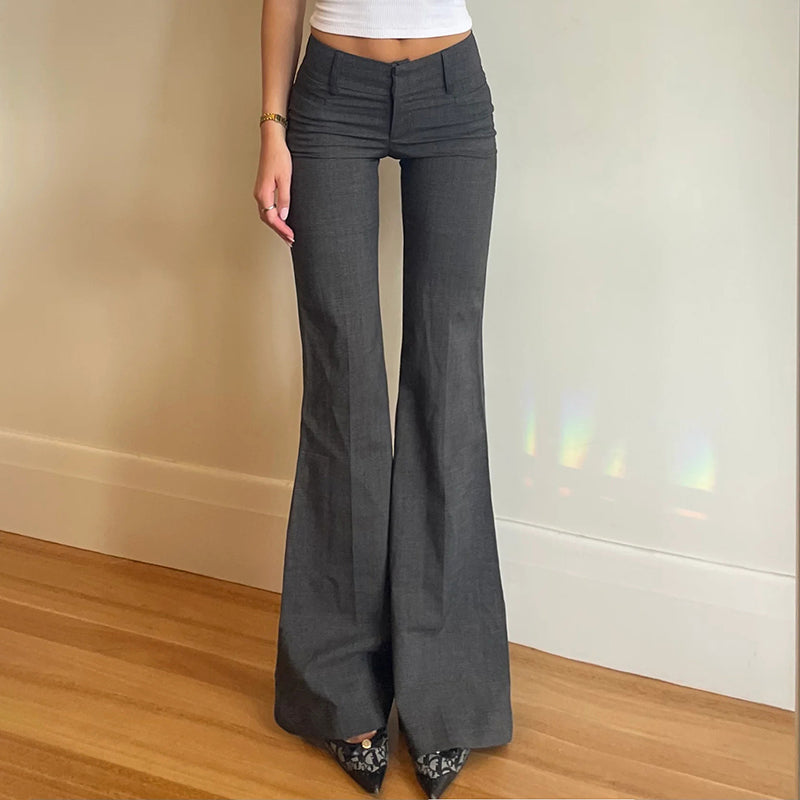 Pantalon Flared | Taille Haute | Tombé Impeccable | Parfait pour le bureau et les sorties