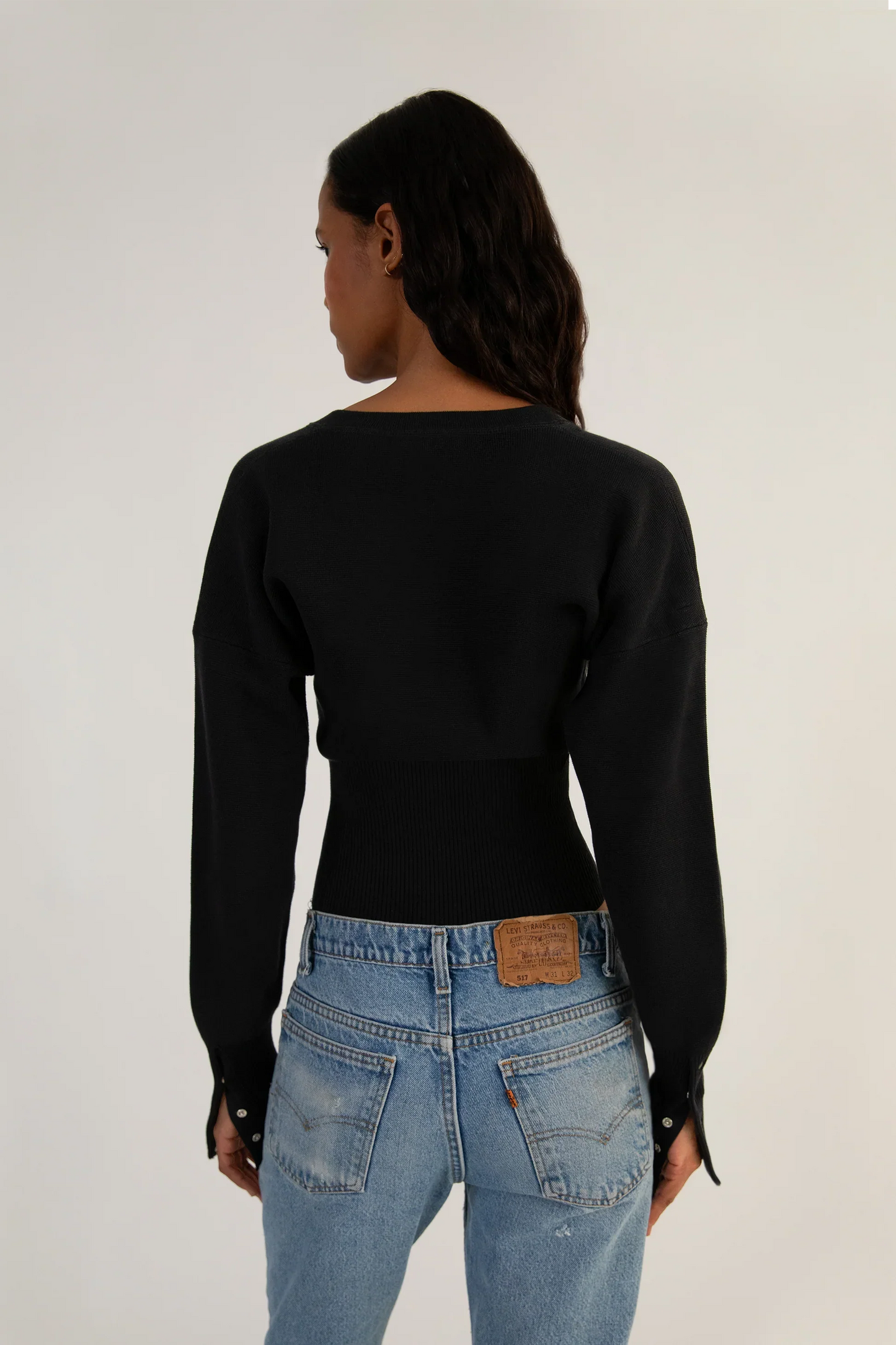 Cardigan ajusté | Taille marquée et boutons élégants | Pour les looks modernes et raffinés