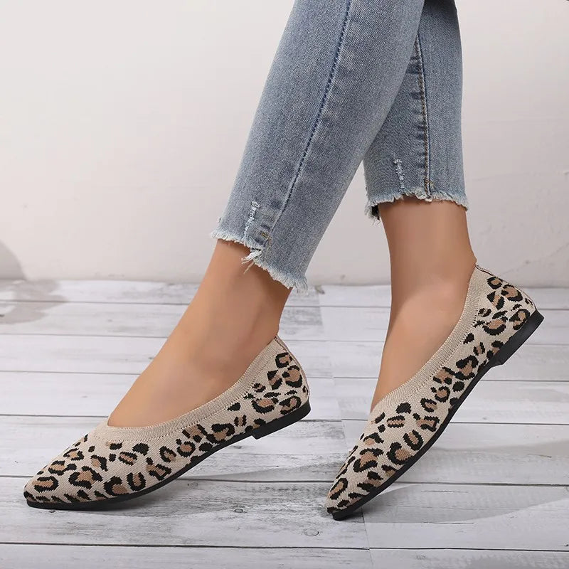 Ballerines Léopard | Bout Pointu | Ultra Confortables | Parfaites pour un Look Féminin Quotidien