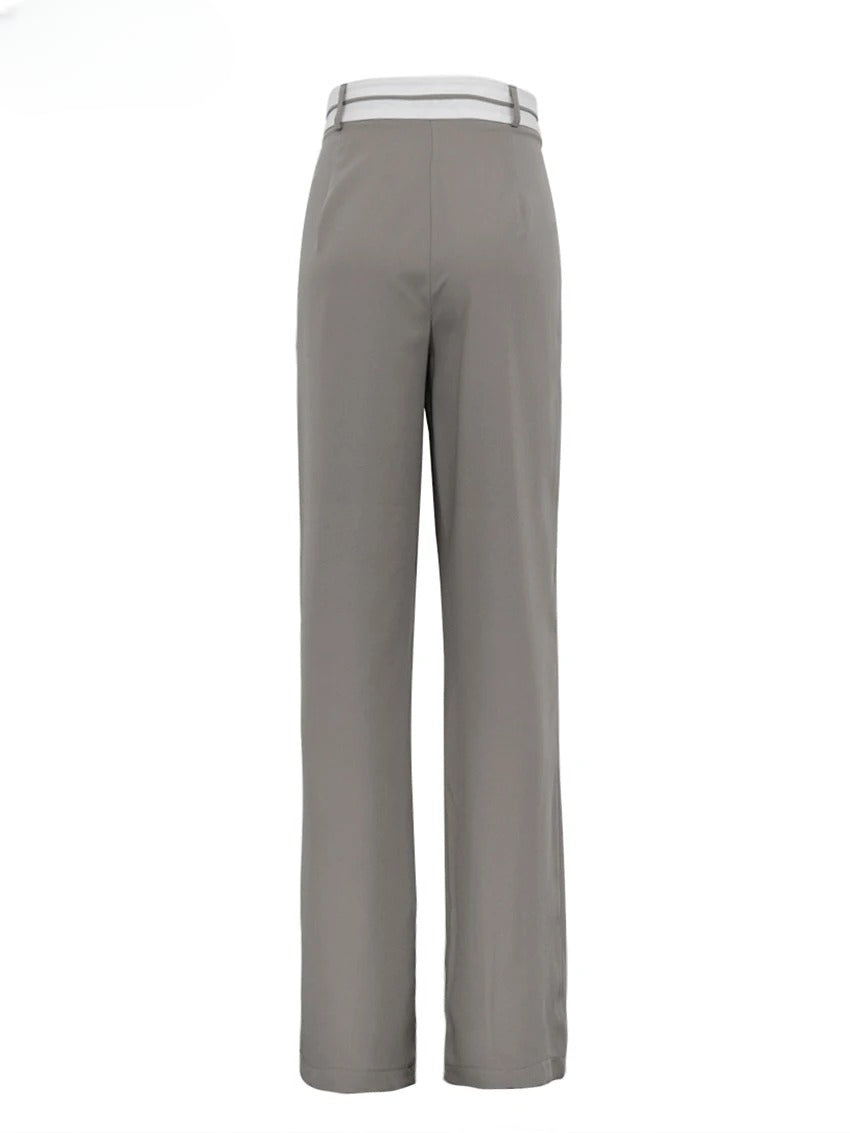 Pantalon Fluide | Taille Haute & Plis Marqués | Idéal pour tenues citadines