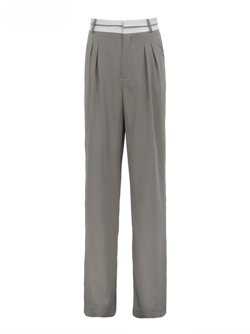 Pantalon Fluide | Taille Haute & Plis Marqués | Idéal pour tenues citadines