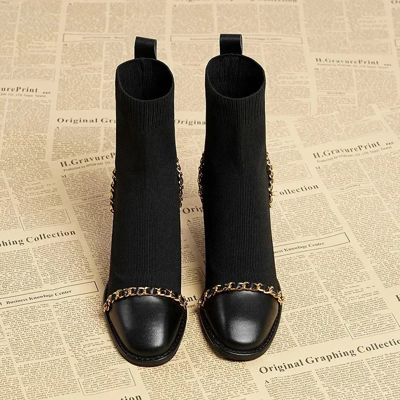 Bottines Chaussettes | Élégantes et Confortables | Parfaites pour un look urbain tendance