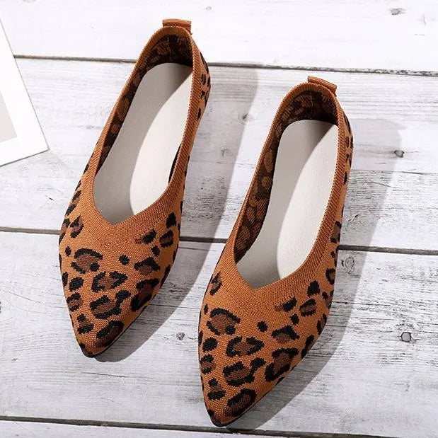 Ballerines Léopard | Bout Pointu | Ultra Confortables | Parfaites pour un Look Féminin Quotidien