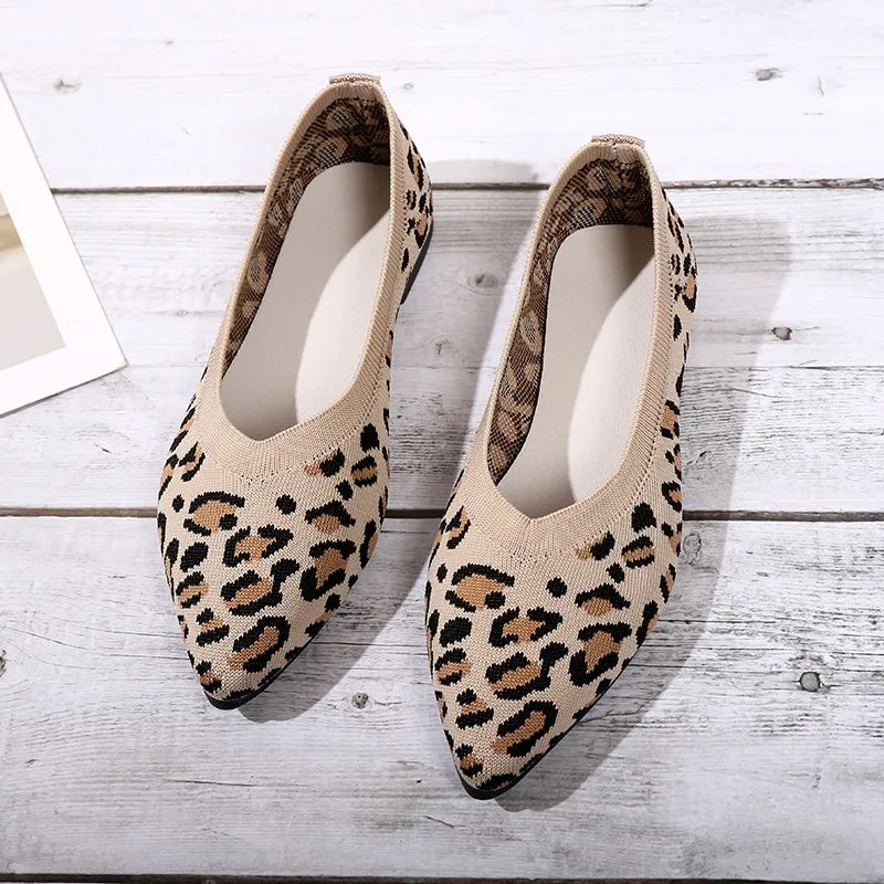 Ballerines Léopard | Bout Pointu | Ultra Confortables | Parfaites pour un Look Féminin Quotidien