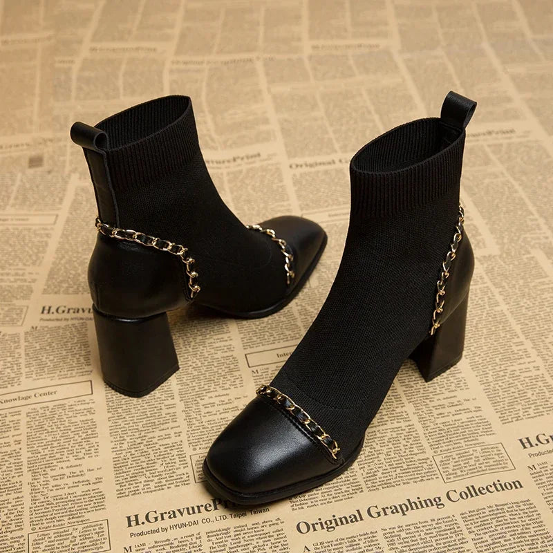 Bottines Chaussettes | Élégantes et Confortables | Parfaites pour un look urbain tendance